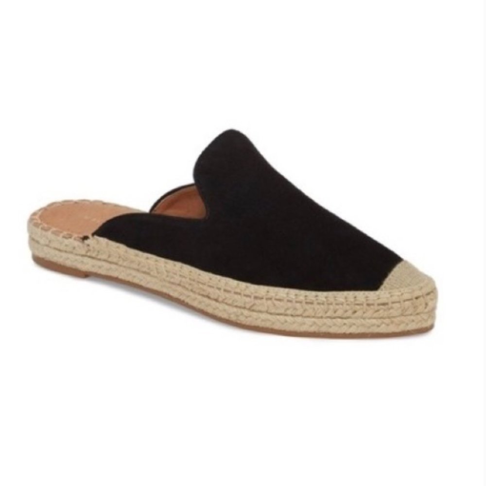 Halogen Suede Espadrille Mules Size 8 - LIKE NEW